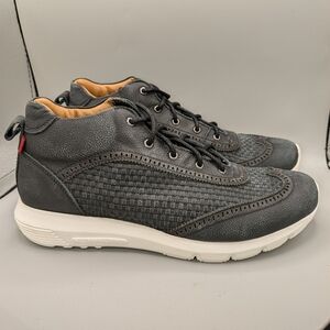 MARC JOSEPH NEW YORK Mens Leather Extra Lightweight Woven Ankle Boot Sz 7